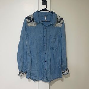 Free People Jean Shirt
